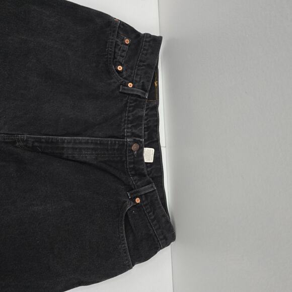Vintage Levi's 550 relaxed‎ tapered 20 jeans USA black 90's womens 5713 - Picture 2 of 12